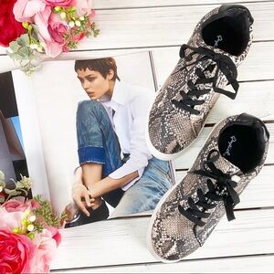 NEW Qupid Faux Snakeskin Chunky Platform Sneakers 8.5